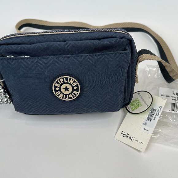 Kipling Womens Abanu Crossbody Bag, Endless Bl Emb - Picture 6 of 9